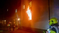 Die Flammen schlugen aus dem Fenster