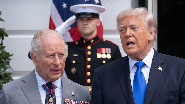 König Charles III. und US-Präsident Donald Trump
