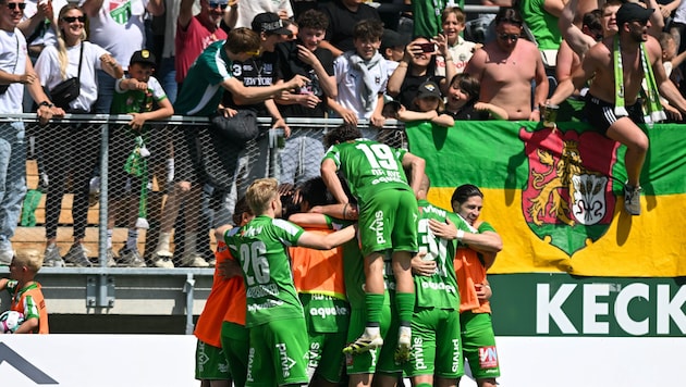Der Bundesliga-Aufstieg von Austria Lustenau wird immer wahrscheinlicher.