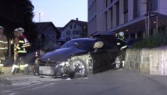 Das Wrack an der Unfallstelle