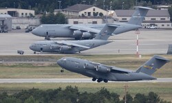 Auf der Ramstein Air Base in Rheinland-Pfalz sind derzeit etwa 9000 US-Soldaten stationiert