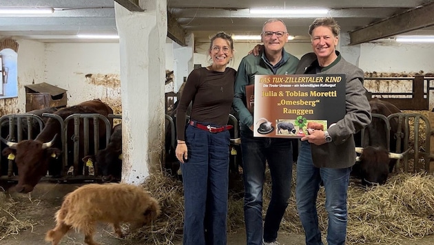 Seit 30 Jahren betreiben Julia und Tobias Moretti ihren Hof, wo Zuchtmeister Christian Moser ...