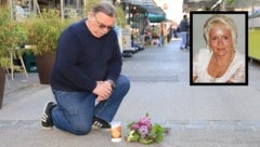 Kerzen und Blumen: Die „Krone“ begleitete Franz E. zehn Jahre nach dem Mord im Mai 2016 an ...