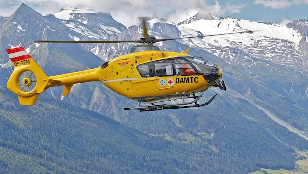Mit dem Notarzthubschrauber wurde der Verletzte geborgen (Symbolbild).