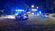 Ein Großaufgebot war Sonntagabend an der Traisen im Einsatz.