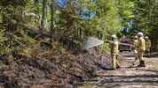 In Thiersee/Landl kam es Sonntag zu einem Waldbrand.