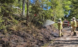 In Thiersee/Landl kam es Sonntag zu einem Waldbrand.
