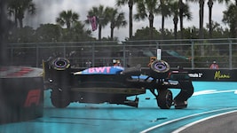 Pierre Gasly flog in Miami spektakulär ab. 