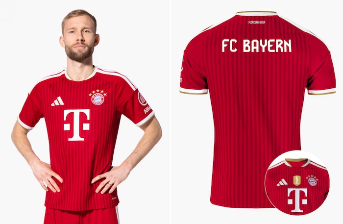 Sogar der Kakadu hat es aufs Trikot der Bayern geschafft (siehe rechts unten).