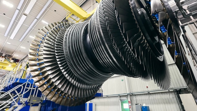 Siemens Energy produziert zum Beispiel Dampfturbinenrotoren.