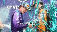 Kimi Antonelli ließ sich in Miami feiern.