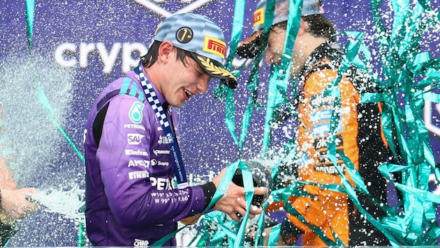 Kimi Antonelli ließ sich in Miami feiern.