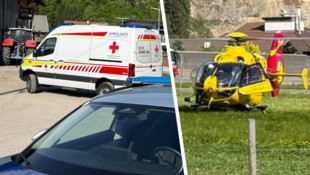 Nach der Erstversorgung vor Ort wurde der Verletzte mit dem Hubschrauber in die Klinik geflogen.