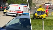 Nach der Erstversorgung vor Ort wurde der Verletzte mit dem Hubschrauber in die Klinik geflogen.