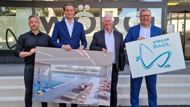 Optimismus und erste Visualisierungen: Lentsch, Riedhart, Schmidt und Nindl (v. links) bei der ...