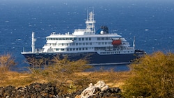 Nach dem Hantavirus-Ausbruch auf einem Kreuzfahrtschiff sitzen die 88 Passagierinnen und ...