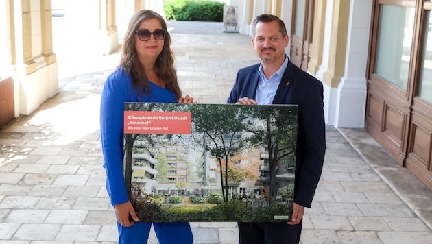 Verkehrsstadträtin Ulli Sima und Favoritens Bezirkschef Marcus Franz (beide SPÖ) stellten jetzt ...