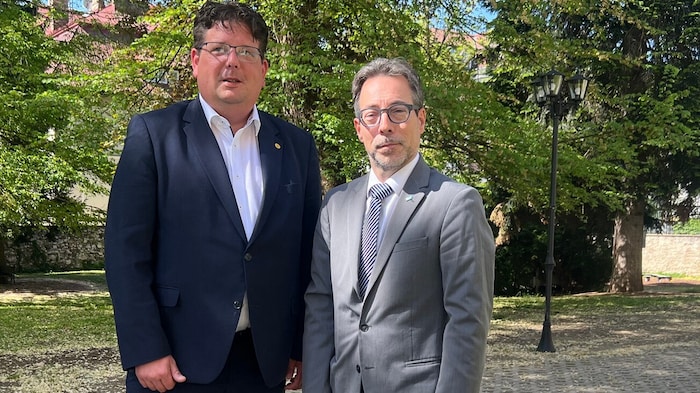 Der Villacher VP-Stadtrat Christian Pober und sein Klubobmann Markus Malle