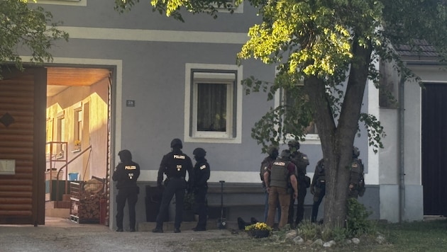 Cobra-Einsatz im Bezirk Oberwart: Ein Mann wollte seine Familie umbringen.