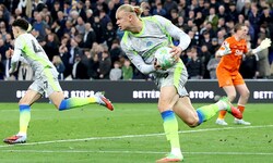 Erling Haaland und Manchester City kamen mit einem blauen Auge davon.