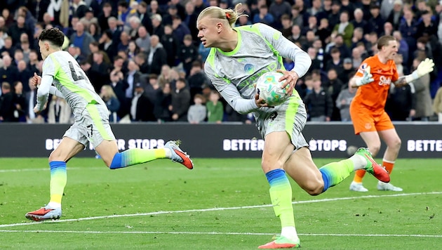 Erling Haaland und Manchester City kamen mit einem blauen Auge davon.