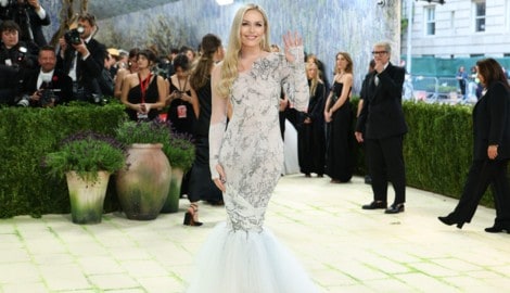 Lindsey Vonn verzauberte ihre Fans im eleganten Abendkleid.