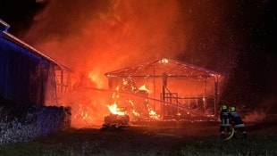 220 Feuerwehrleute waren in Hollenstein gefordert.