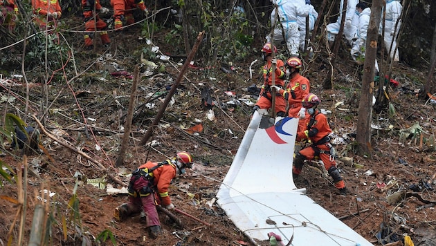 Der Flugzeugabsturz mit 132 Toten in Südchina soll laut neu veröffentlichten Daten absichtlich ...