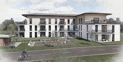 So soll das „Haus der Generationen“ am Hubertusweg in St. Kanzian aussehen - acht Wohneinheiten ...