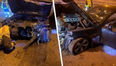 Der Teenie überfuhr eine Verkehrsinsel, verlor die Kontrolle über sein Fahrzeug und touchierte ...