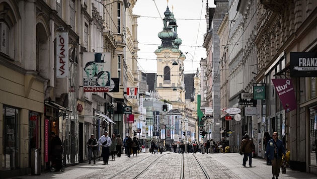 Die Schmidtorstraße zwischen Hauptplatz und Taubenmarkt steht im Fokus der Debatte um ein ...