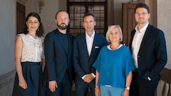 Von links: Sandra Krautwaschl, Max Lercher, Johannes Zink, Claudia Klimt-Weithaler und Niko ...