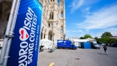 Die Vorbereitungen für den ESC laufen auf Hochtouren. Der Rathausplatz ist einer der drei ...