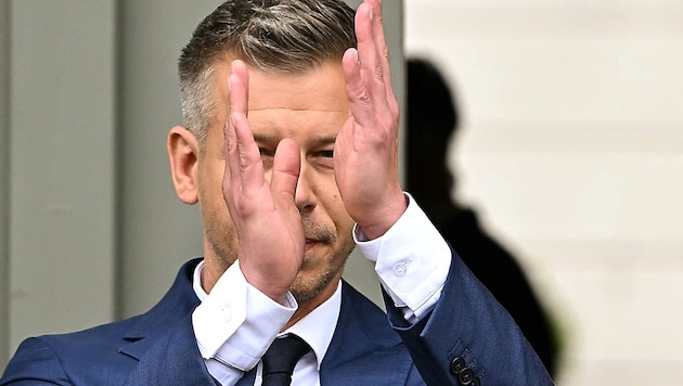 Péter Magyar präsentiert den Dokumentarfilm über seine Bewegung.