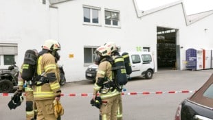 Einsatz der Feuerwehren in Hohenems. 