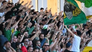 Nur 156 Mitglieder des treuen Anhangs der Lustenauer Austria finden am Freitag beim Duell gegen ...