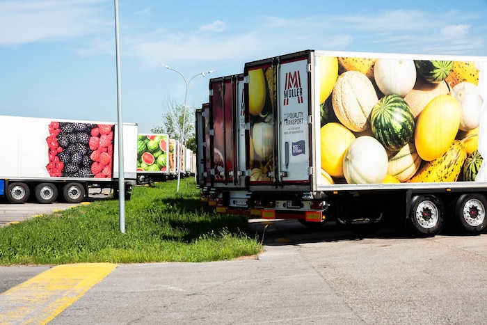 Damit man gleich sieht, was transportiert wird: Müller Transporte zählt zu Österreichs führenden ...