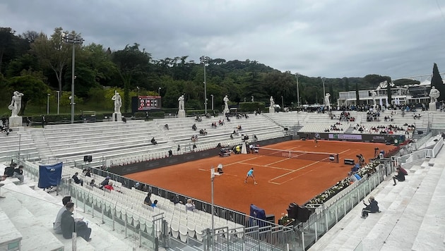 Die Tennisanlage im „Foro Italico“ in Rom.
