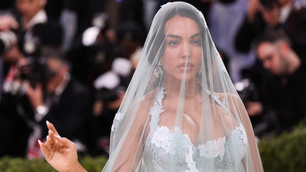 Georgina Rodriguez sorgte nicht nur mit ihrem Outfit für Aufsehen.
