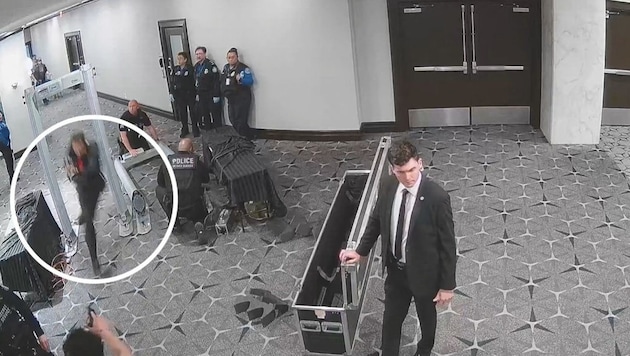 Bei einem Gala-Dinner mit US-Präsident Donald Trump Ende April ist ein Polizist angeschossen und ...