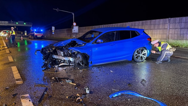 Der Unfall ereignete sich im Kreuzungsbereich vor dem Achraintunnel.