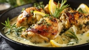 Als Beilage bieten sich gekochte Kartoffeln, Reis, Bandnudeln oder Weißbrot an.