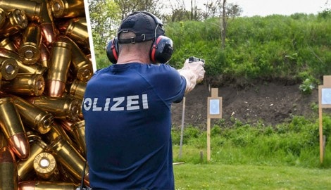 Ein Einsatztraining der Polizei (Symbolbild) – jetzt steht ein Schieß-Übungsleiter aus der ...