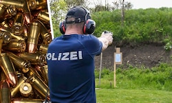 Ein Einsatztraining der Polizei (Symbolbild) – jetzt steht ein Schieß-Übungsleiter aus der ...