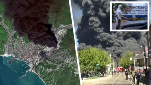 Aufgrund des kochenden Öls brannten sogar die Straßen.