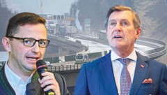 „Viel zu spät“ sei es für Änderungen, sagt BM Mühlsteiger (li.). Minister Hanke sorgt sich um ...