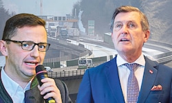 „Viel zu spät“ sei es für Änderungen, sagt BM Mühlsteiger (li.). Minister Hanke sorgt sich um ...