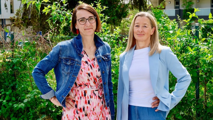 Die Leiterin des Veterinäramtes in Hartberg-Fürstenfeld, Birgit Plank (re.) und Juristin Astrid ...