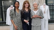Entspannte Stimmung beim Jubiläumsabend: Ballett-Profi Rebecca Horner (li.), Designerin Michaela ...