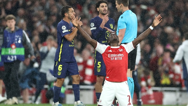 Während Arsenal den Finaleinzug bejubelte, war der Frust bei Atletico groß.
